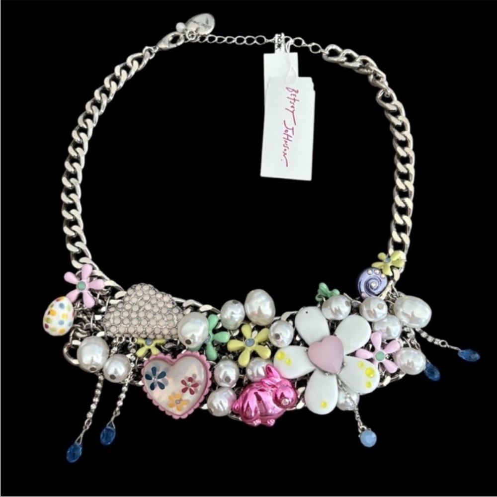 Betsey Johnson Multicolor Floral Necklace